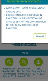 BISE Faisalabad screenshot 1