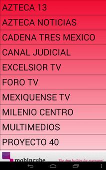CANALES TV MEXICO screenshot 3