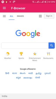 F-Browser screenshot 1