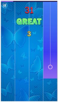 Blue butterfly Piano Tiles 3 screenshot 6