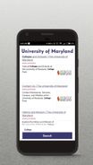 University of Maryland Screenshot