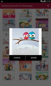 Romantic Stickers screenshot 4