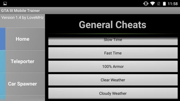 GTA III Mobile Trainer screenshot 5