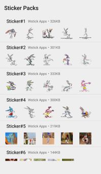 Stickers Bunny Diciendo no Para WhatsApp screenshot 5