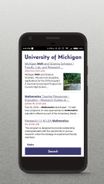 University of Michigan Screenshot