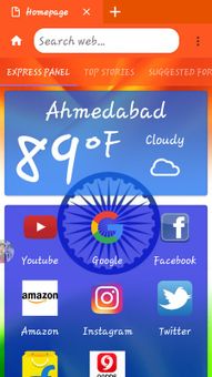 India browser screenshot 1