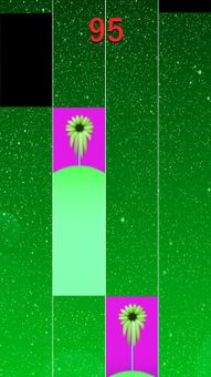 Green flower piano tile screenshot 6