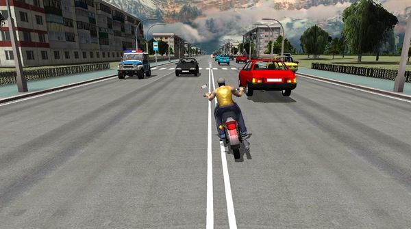 Russian Moto Race the Traffic screenshot 2