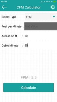 CFM Calculator screenshot 3