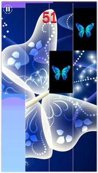 Blue butterfly Piano Tiles 3 screenshot 4