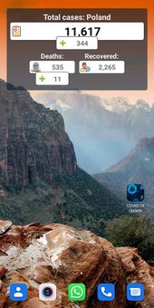 CoVid19 Updates Widget screenshot 1