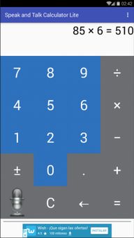 Speak and Talk Calculator Lite screenshot 2