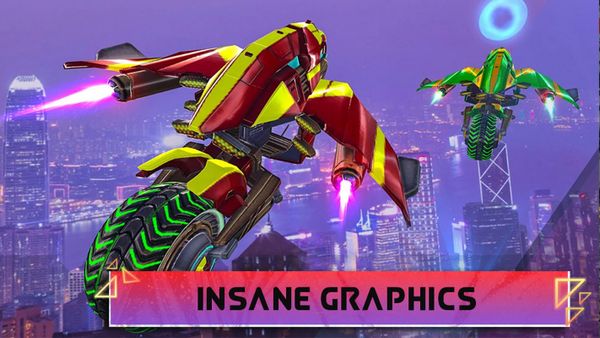 Flying Bike Future City Mayhem screenshot 5