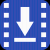Black video downloader icon
