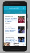 Cricket Companion - Scores and News Collection Screenshot