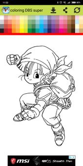 coloring DBS super screenshot 1