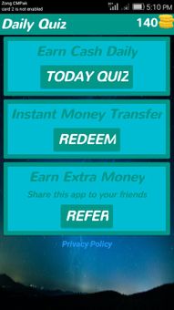 Play Quiz and Earn screenshot 1