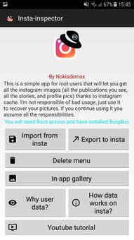 Insta-inspector screenshot 2