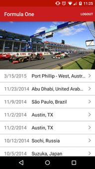 F1 Race App screenshot 1