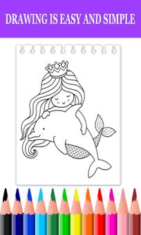 Mermaid Coloring Book & Drawing Book screenshot 1