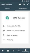 WAB Tweaker Screenshot