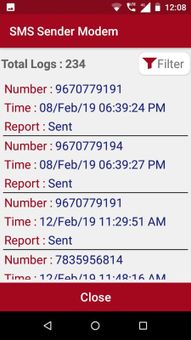 SMS Sender Modem screenshot 1