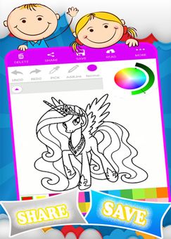 Coloring My Littel Pony Games screenshot 7