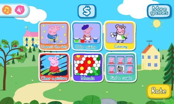 Peppa kids mini games screenshot 4