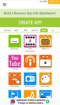 Appsgeyser - Free Android App Creator screenshot 5