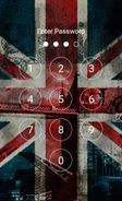 UK Flag Keypad Lock Screen Screenshot