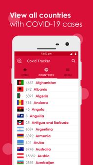 Covid Tracker screenshot 2