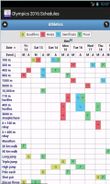 OLYMPICS 2016: SCHEDULES Screenshot
