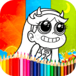Coloring Star VS The Forces Of Evil Games APK
