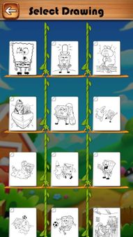 Sponge Bob Coloring Book Pages screenshot 3