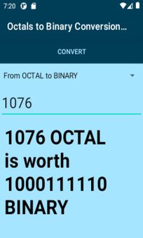 Octals to Binary Conversion Calculator screenshot 2