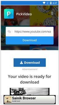 Pick Video downloader screenshot 5